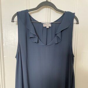 Sleeveless LOFT Blouse w/ elastic bottom